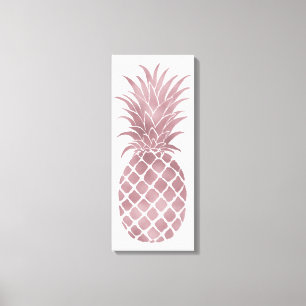 Toile Ananas rose d'or