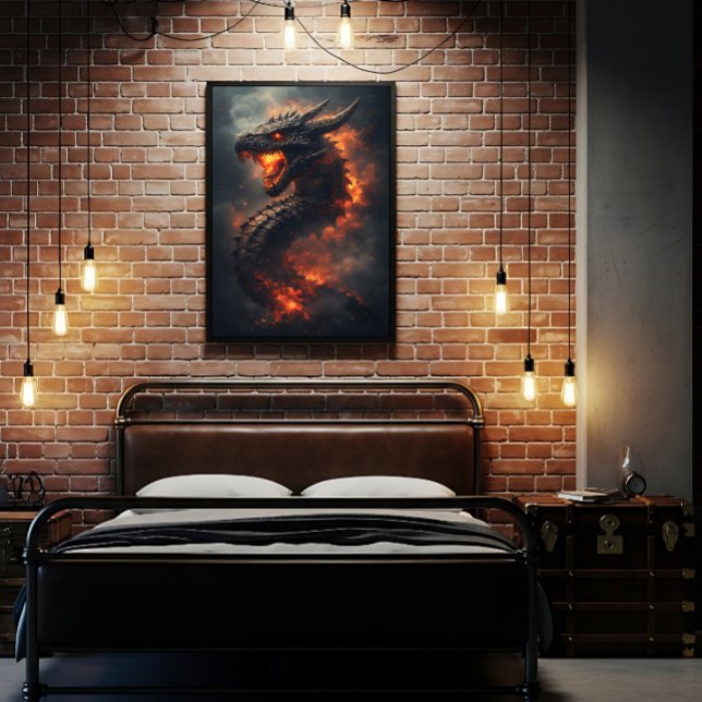Toile Ancien Dragon des Flammes Inférnales (Créateur téléchargé)