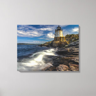Toile ancien phare de la colline du château sur l' île