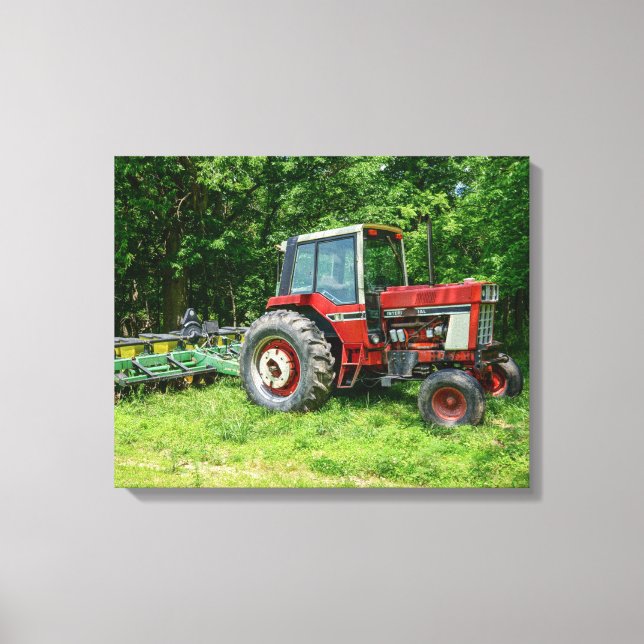 Toile Ancien tracteur international (Recto)