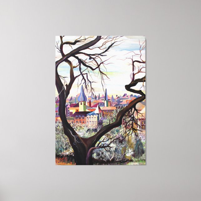 Toile Ancienne Provence française dans les médias mixtes (Recto)