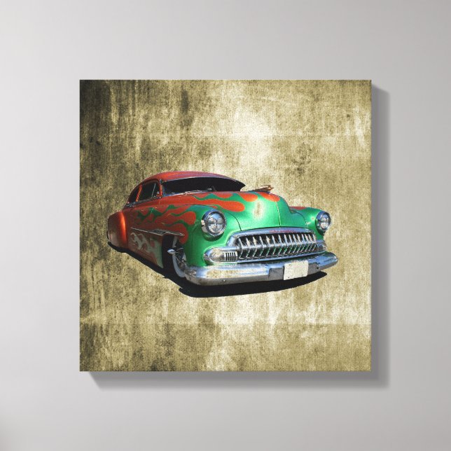 Toile ancienne voiture enveloppée (Recto)