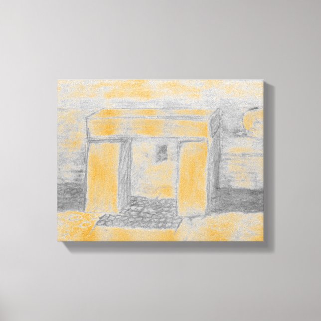 Toile Ancient Temple Canvas Print (Recto)