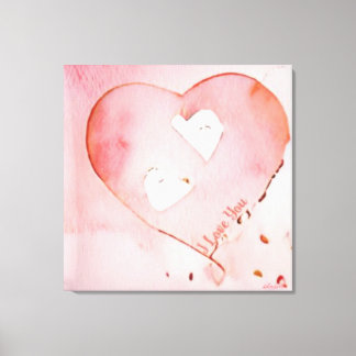 Toile Anders Artistry - "Coeurs flottants"