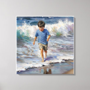 Toile Anders Artistry* "Il joue dans le Surf"