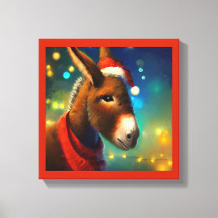 Toile Âne de Noël 3