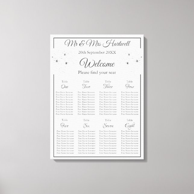 Toile Anéone sur le tableau de sièges blancs~ (Recto)