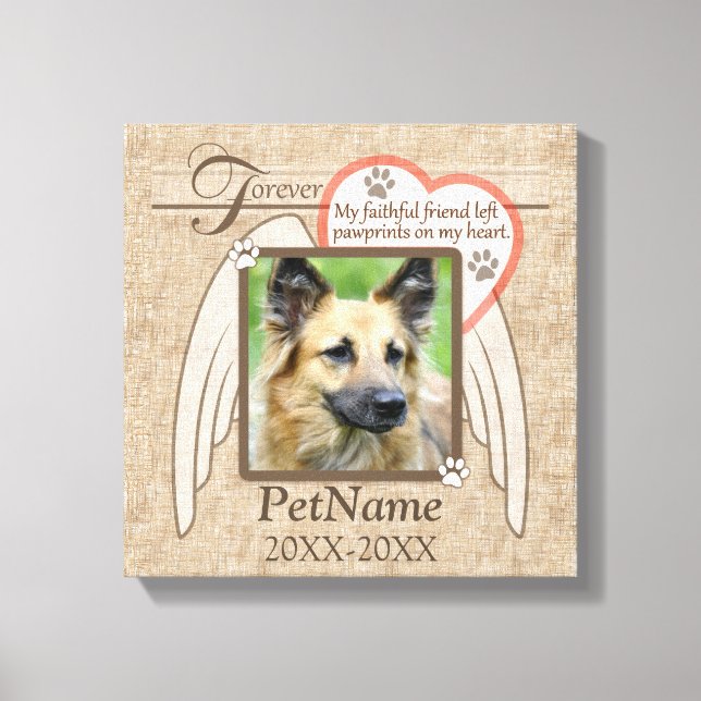 Toile Ange aimée pour toujours aimée ailes animal Sympat (Recto)