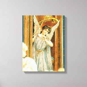 Toile Ange dans le beffroi art vintage