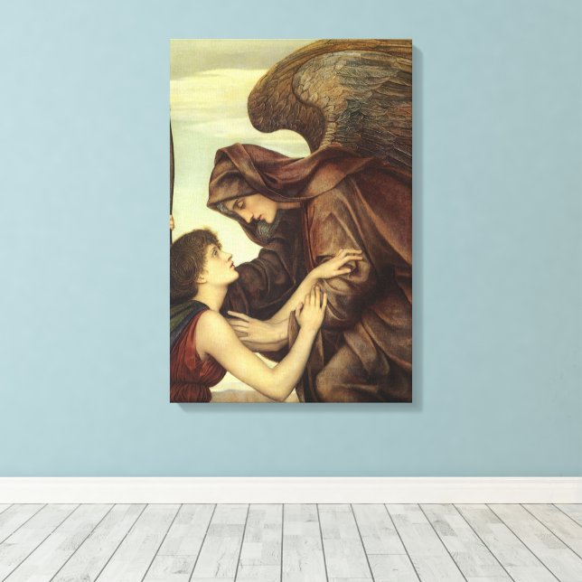 Toile Ange de la mort par Evelyn De Morgan (Insitu (Plancher de Bois))
