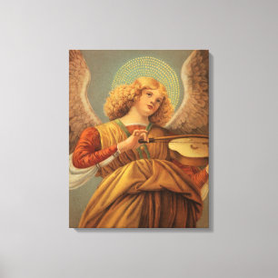 Toile Ange de la Renaissance jouant du violon Melozzo da