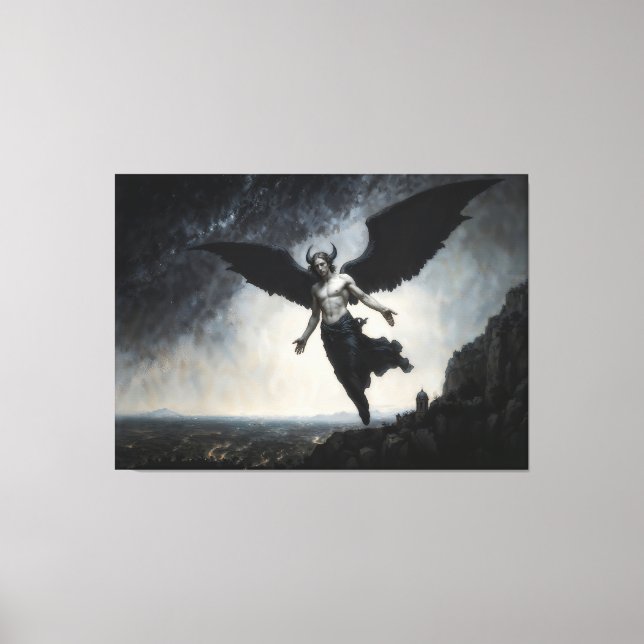 Toile Ange déchu Lucifer (Recto)
