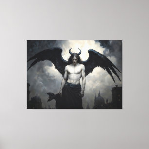 Toile Ange sombre Lucifer