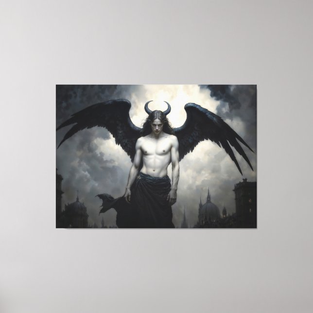 Toile Ange sombre Lucifer (Recto)