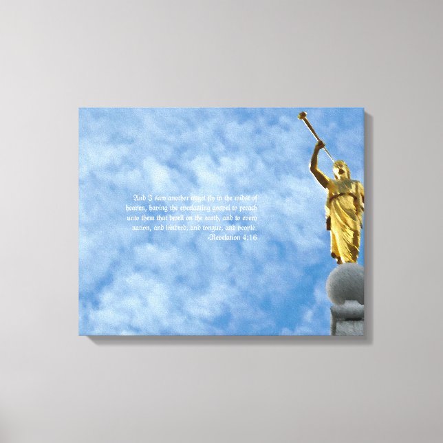 Toile Angel Moroni sur Salt Lake Temple (Recto)