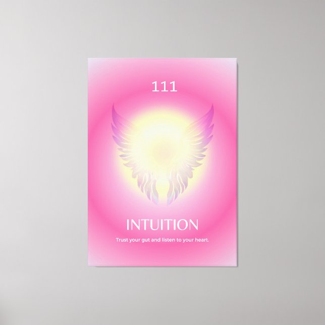 Toile Angel Numéro Aura Imprimer 111 Intuition (Recto)