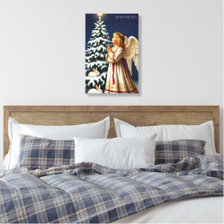Toile Angel of Christmas Night – Classical Holiday