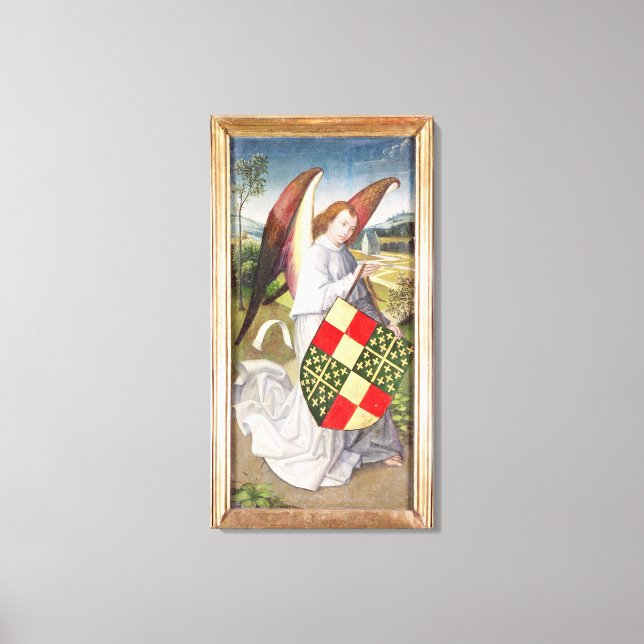 Toile Angel tenant un bouclier (Recto)