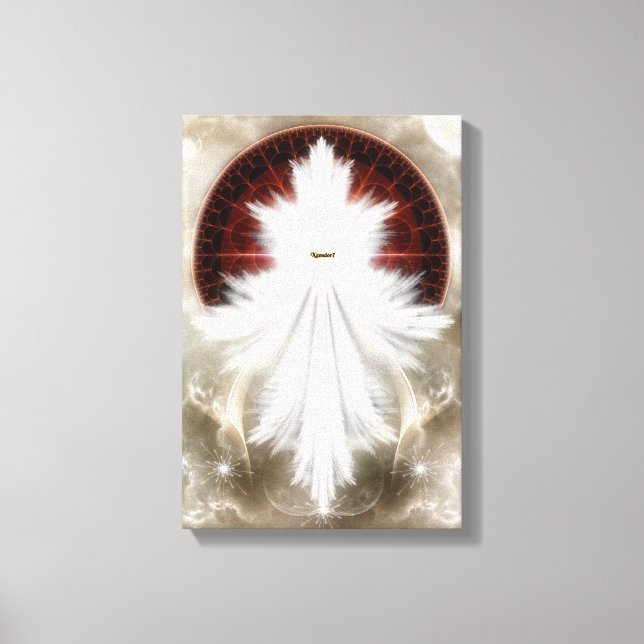 Toile Angel Wings Flocon de neige Fractal Art Canvas Imp (Recto)