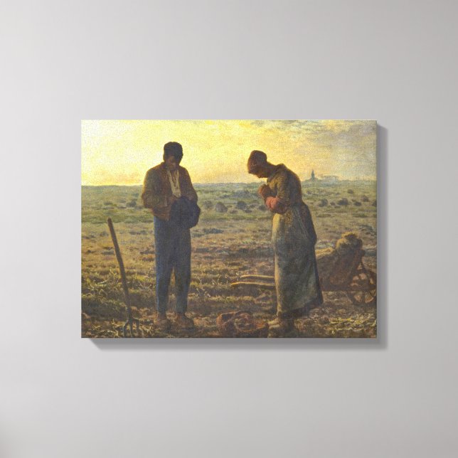 Toile Angelus Jean Francois Millet (Recto)