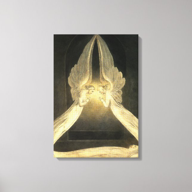 Toile Anges anciens planant au-dessus de Jésus-Christ (Recto)