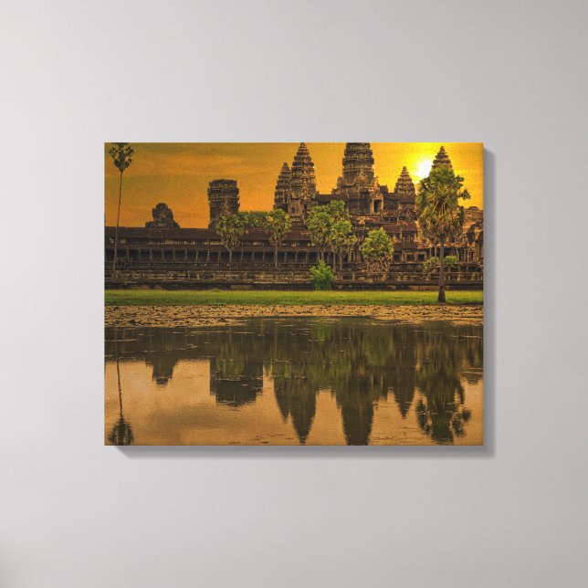 Toile Angkor Wat Cambodge Khmer Temple (Recto)