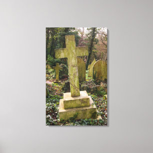 Toile Angleterre, Londres, cimetière de Highgate, lieu d