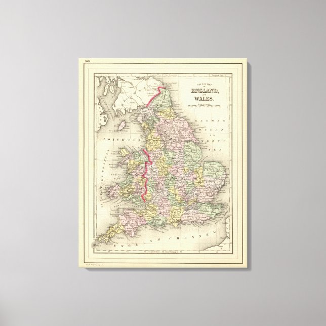 Toile Angleterre, Pays de Galles (Recto)