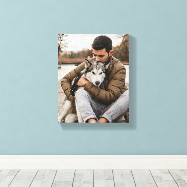 Toile Animal de compagnie chéri et propriétaire  (Insitu (Plancher de Bois))
