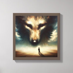 Toile Animal Spirituel Loup 1