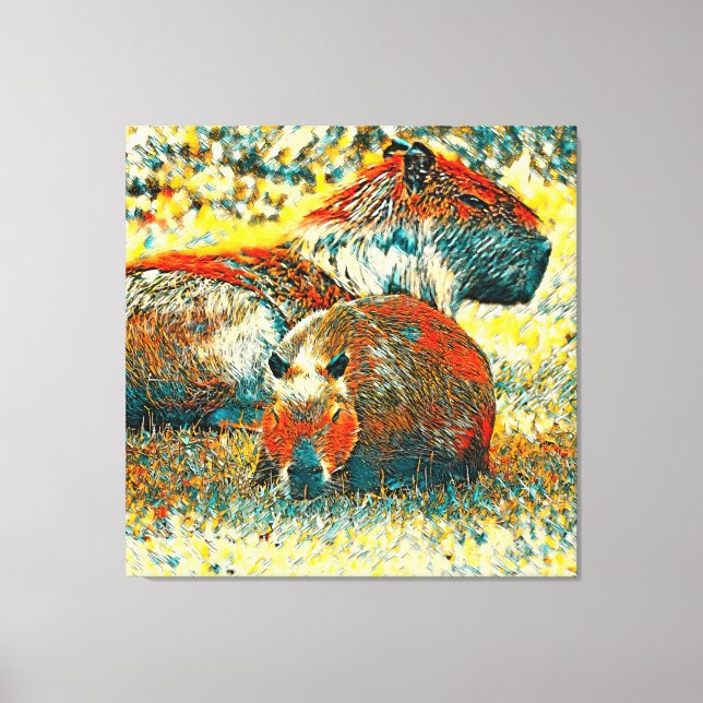 Toile AnimalArt_Capybara_004 (Recto)