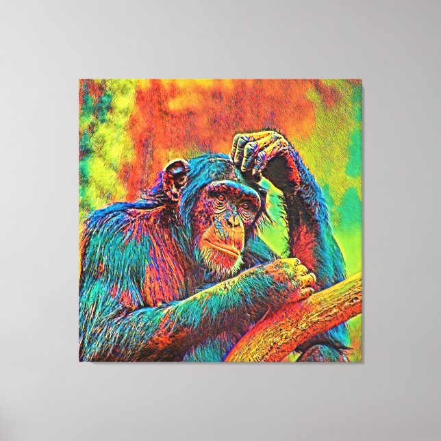 Toile AnimalColor_Chimpanzee_008 (Recto)