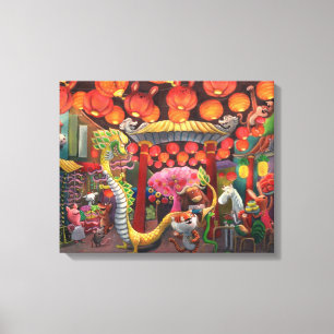 Toile Animaux dans la ville de la Chine