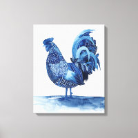 Animaux de ferme bleu Cobalt - Coq