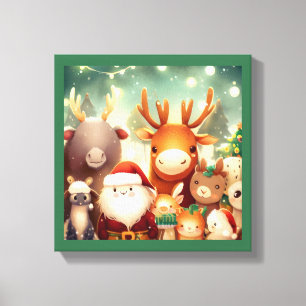Toile Animaux de Noël 8