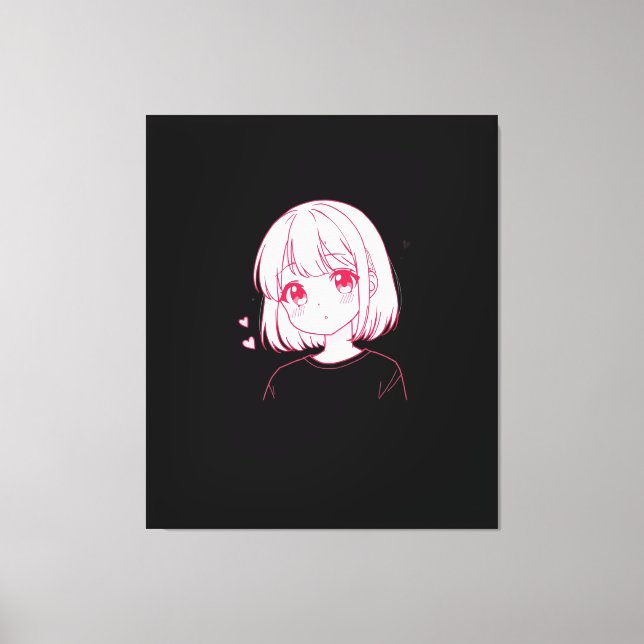 Toile "Anime Love Vibes" (Recto)