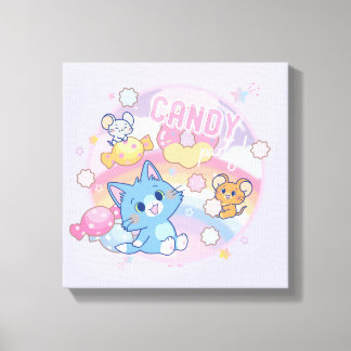 Toile Anime Tom et Jerry Candy Party