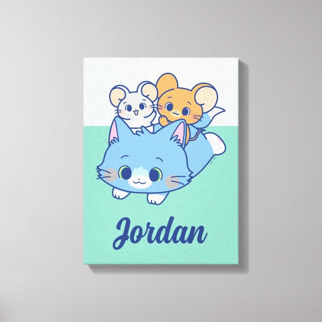 Toile Anime Tom, Jerry et Tuffy (Recto)