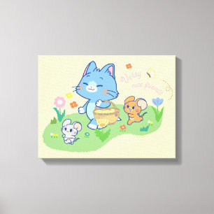 Toile Anime Tom, Jerry et Tuffy Picnic