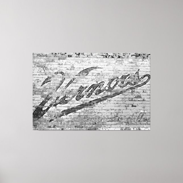 Toile Ann Arbor Michigan Vernors Brick Wall 1999 (Recto)