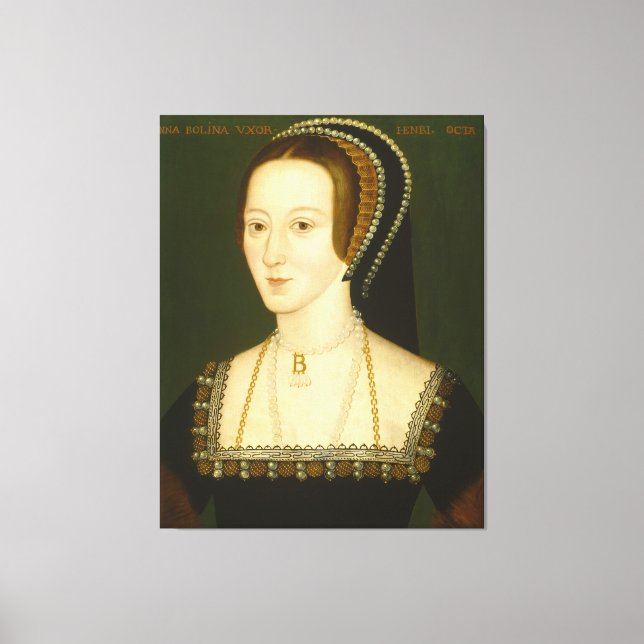 Toile Anne Boleyn Deuxième épouse d'Henri VIII Portrait (Recto)