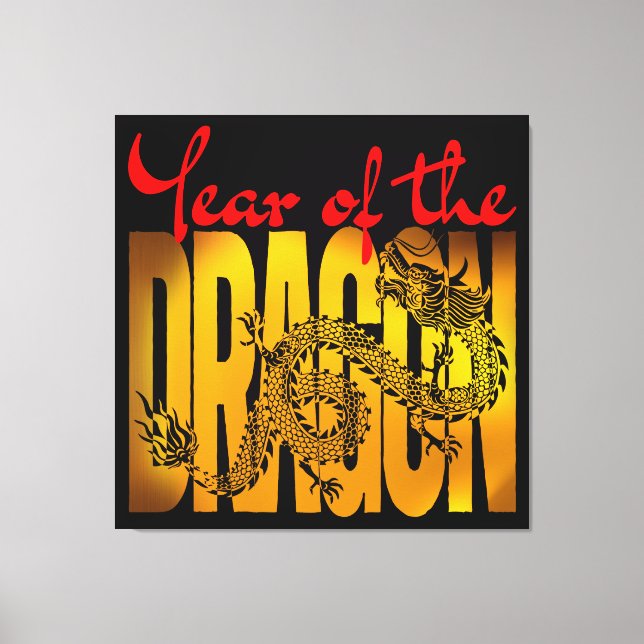 Toile Année du Dragon (Recto)