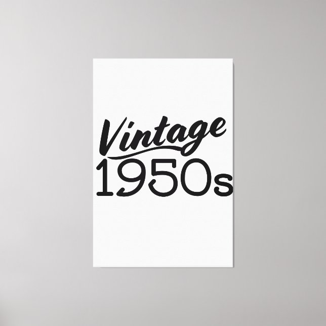 Toile Années 50 vintages (Recto)