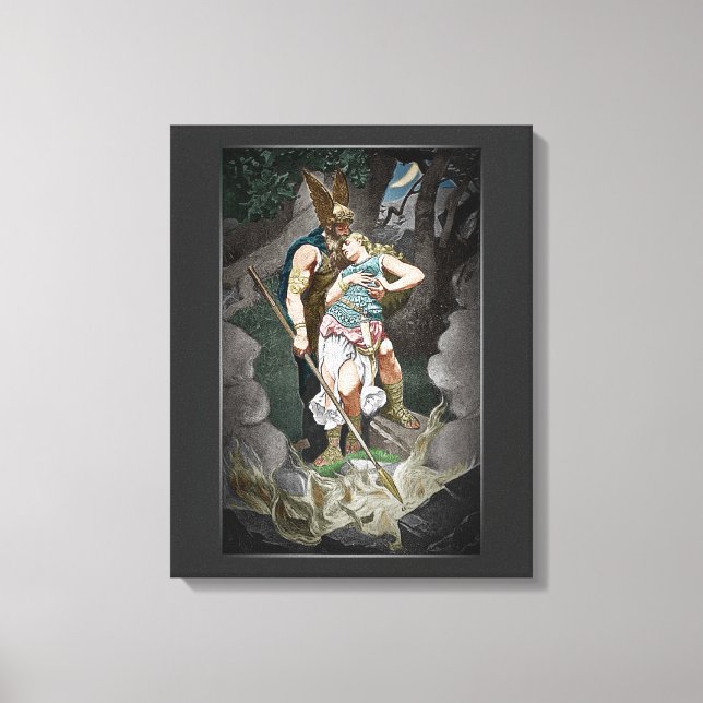 TOILE ANNIVERSAIRE DE MARIAGE THÈME VIKING (Recto)