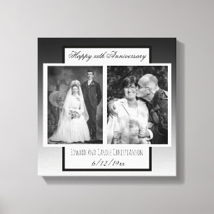 Toile Anniversaire photo Mariage de temps en temps
