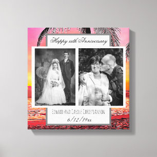 Toile Anniversaire photo Mariage de temps en temps