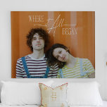 Toile Anniversaire photo moderne Fiançailles Mariage Dat<br><div class="desc">Célébrez votre journée spéciale avec une photo d'anniversaire moderne fiançailles date toile mariage. Cette étonnante et contemporaine impression de toile présente une belle photo du couple heureux, accentuée d'une palette de couleurs chic et personnalisée avec votre date spéciale. Avec les outils de personnalisation faciles à utiliser de Zazzle, vous pouvez...</div>