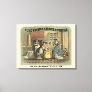 Toile Annonce Vintage Pour Lave-Linge Maison Et Wringer.