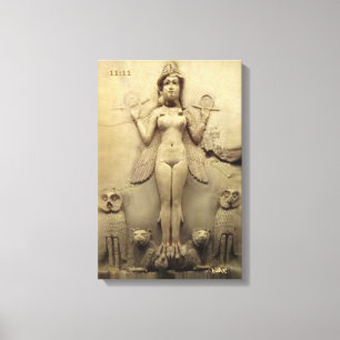 Toile ANNUNAKI CANVAS DMT SPIRITUEL GRAFFITI enlil enki