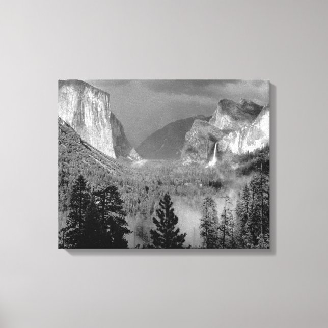 Toile ANSEL ADAMS - Yosemite Valley, Thunderstorm (1949) (Recto)